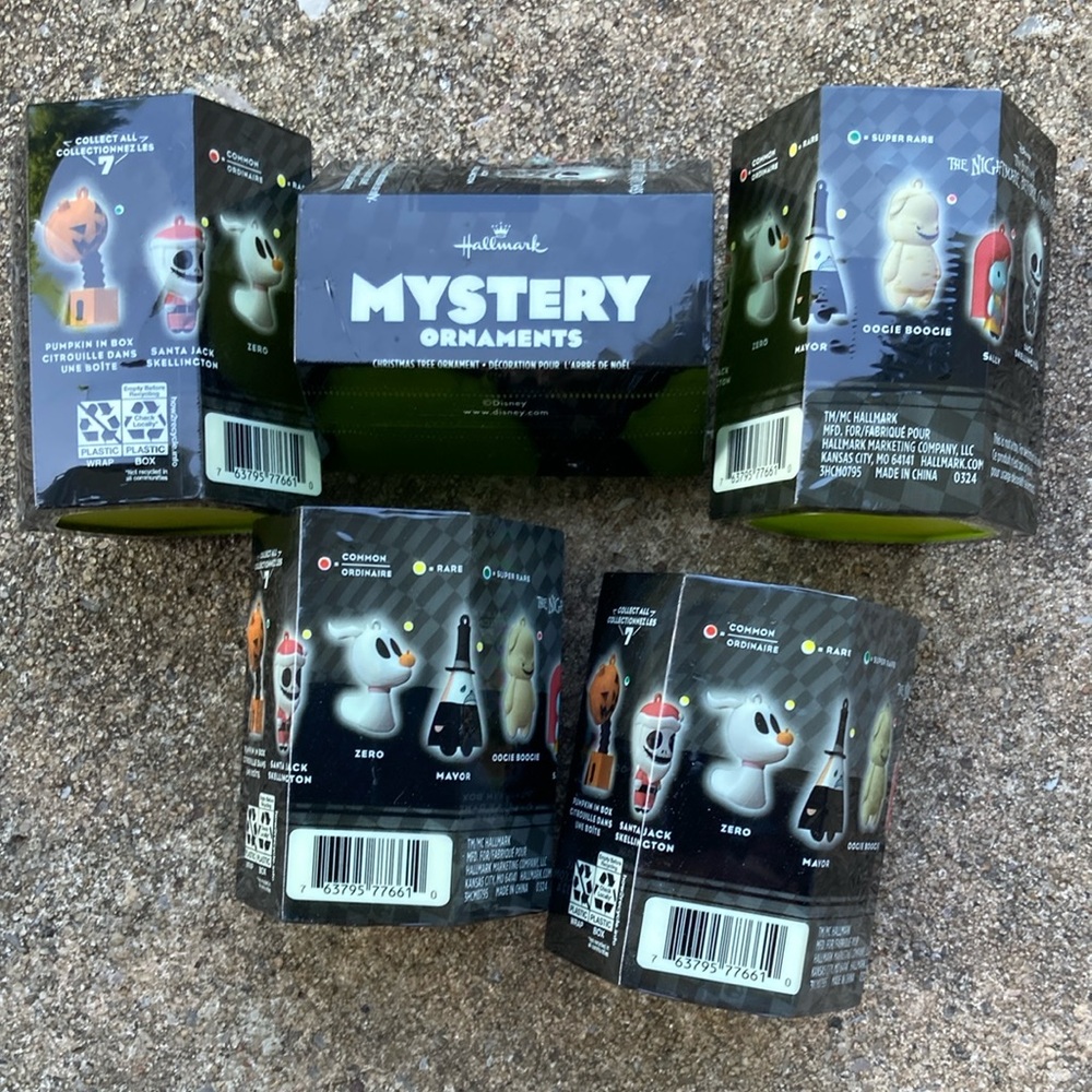 The Nightmare Before Christmas Mystery Ornaments lot of 5